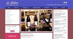 Desktop Screenshot of lecellier-wines.com